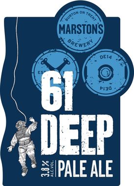 Marstons 61 Deep Pale Ale, cask 9 gal x 1