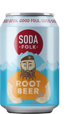 Soda Folk Root Beer, Can 330 ml x 24